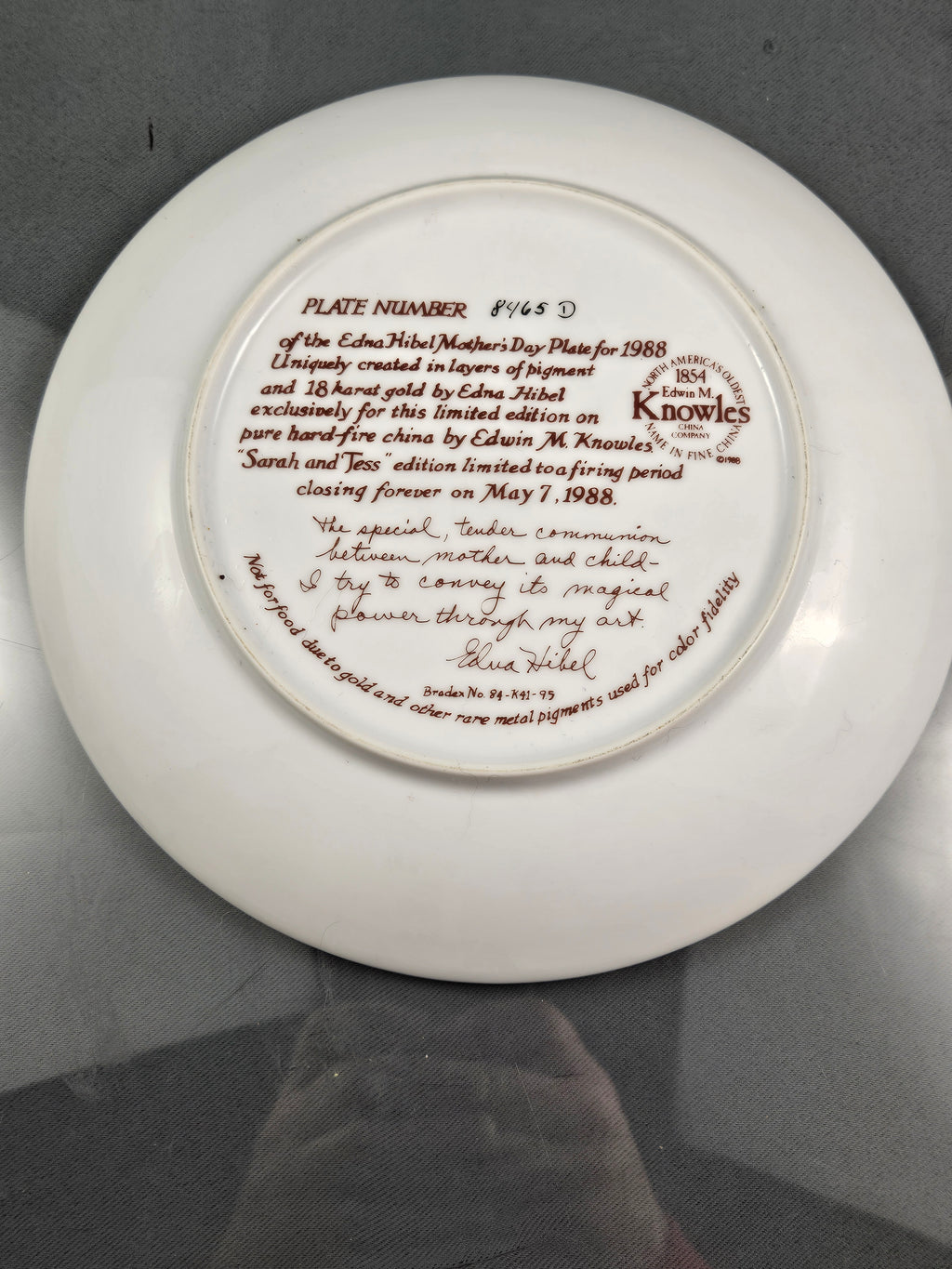 "Sarah and Tess" by the Edwin M. Knowles China Company