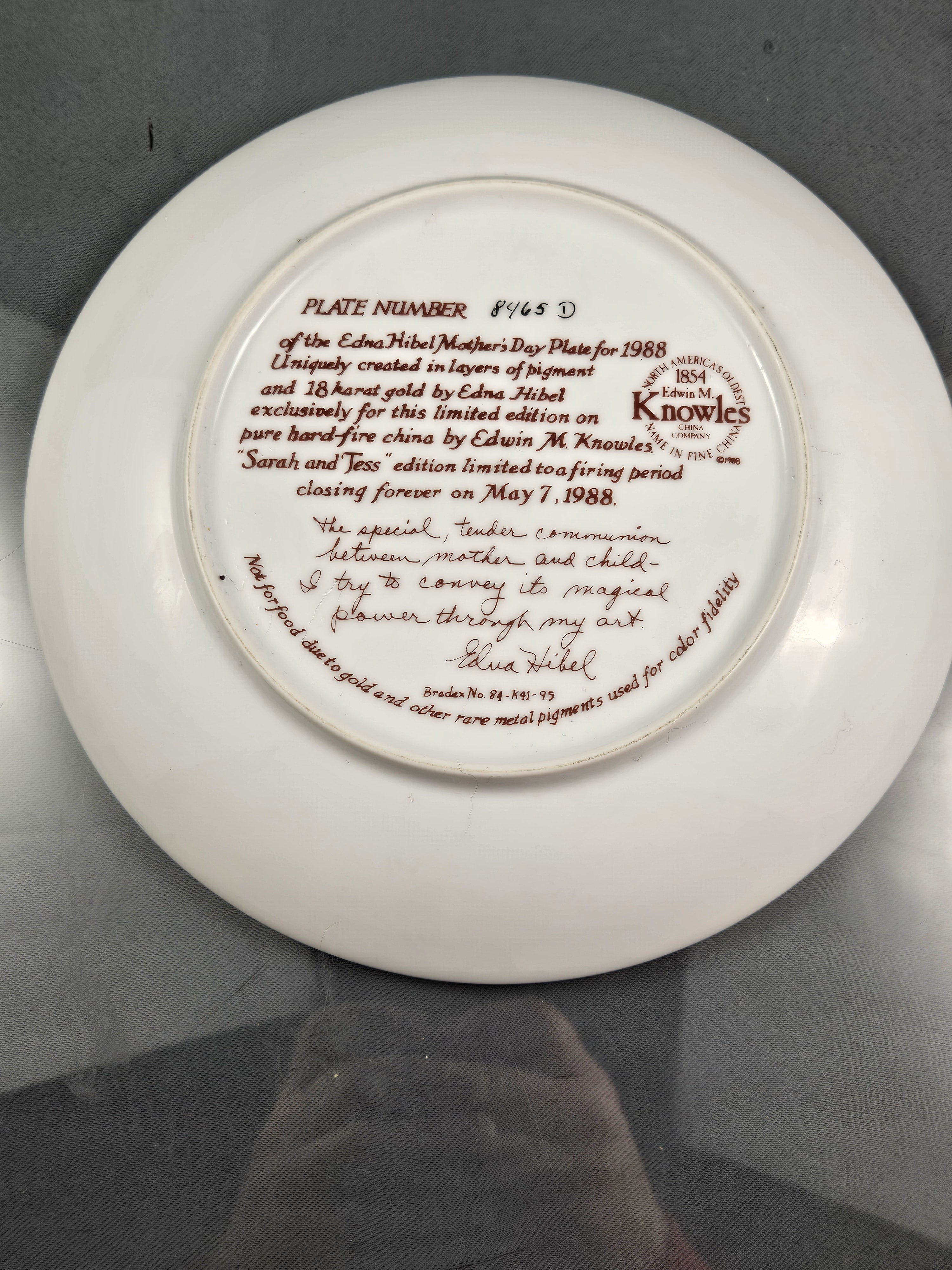 "Sarah and Tess" by the Edwin M. Knowles China Company