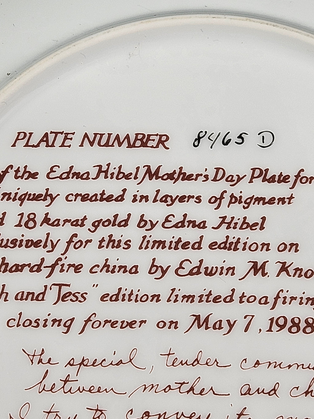 "Sarah and Tess" by the Edwin M. Knowles China Company