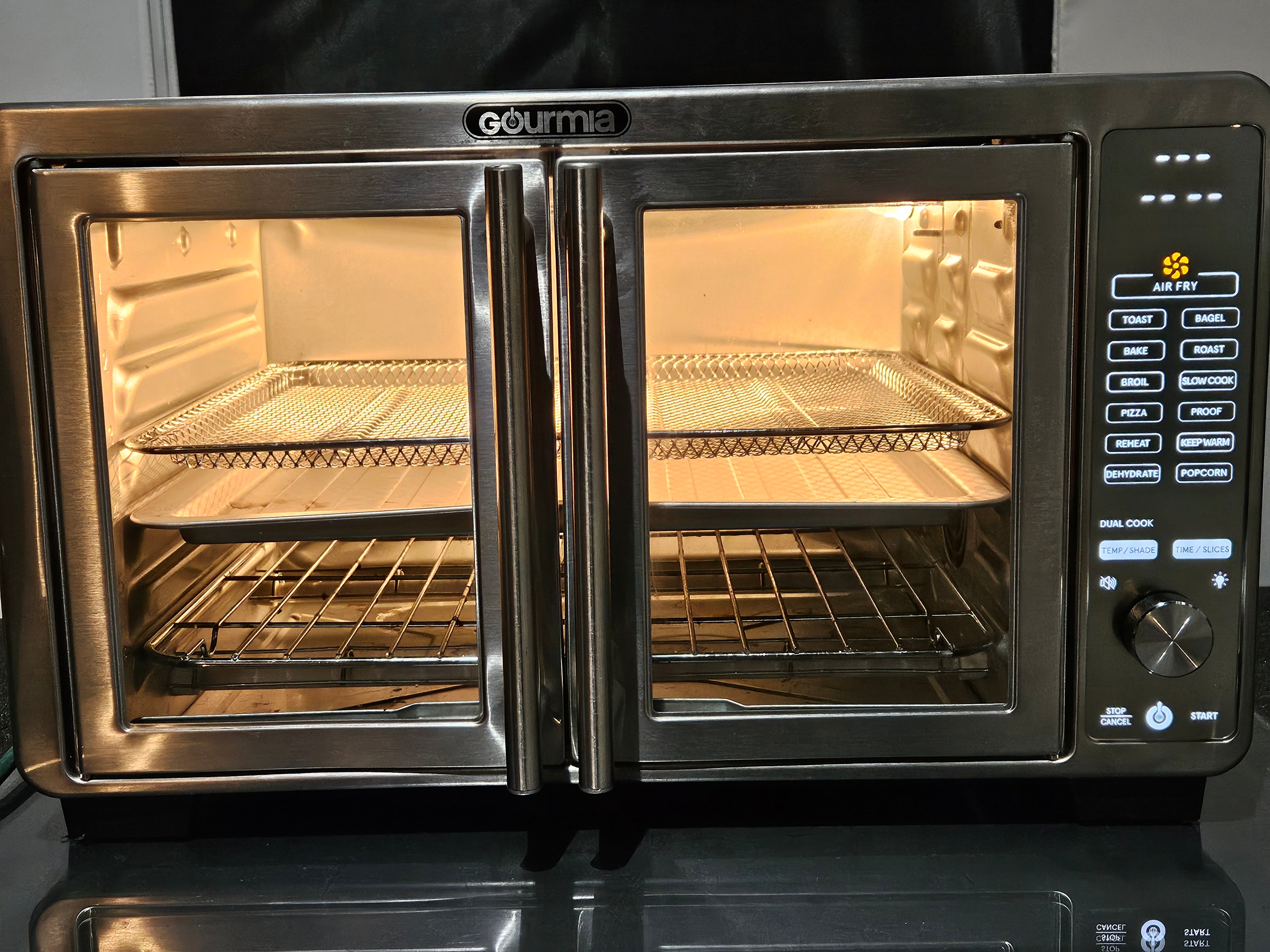 Gourmia XL Digital Air Fryer Oven with French Doors