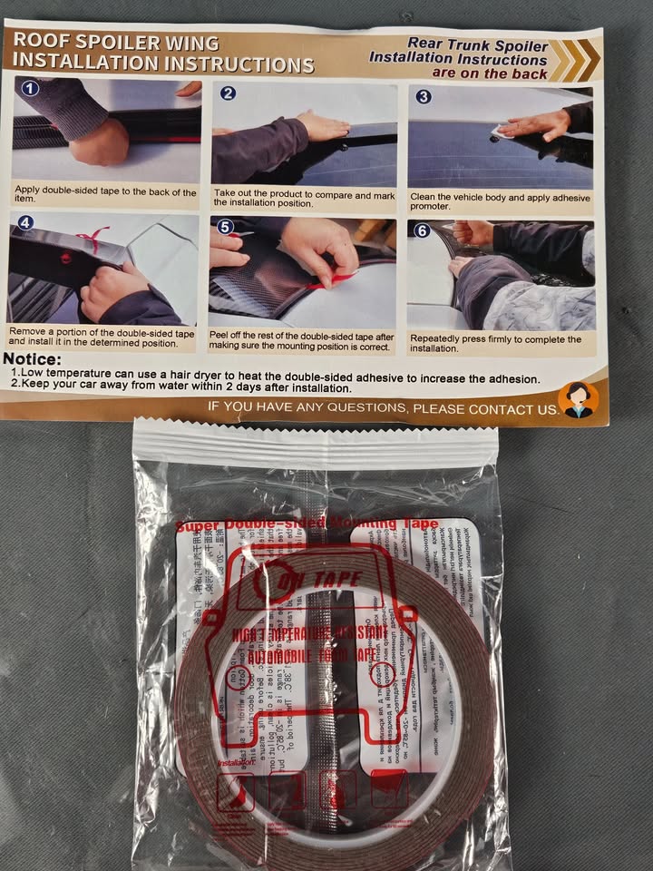 2014–2018 Mazda 3 Hatchback Rear Roof Spoiler