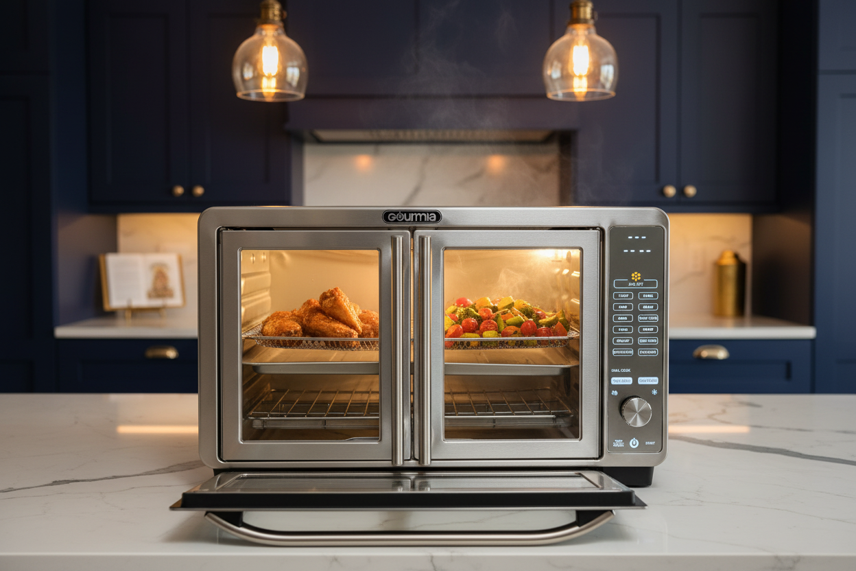 Gourmia XL Digital Air Fryer Oven with French Doors